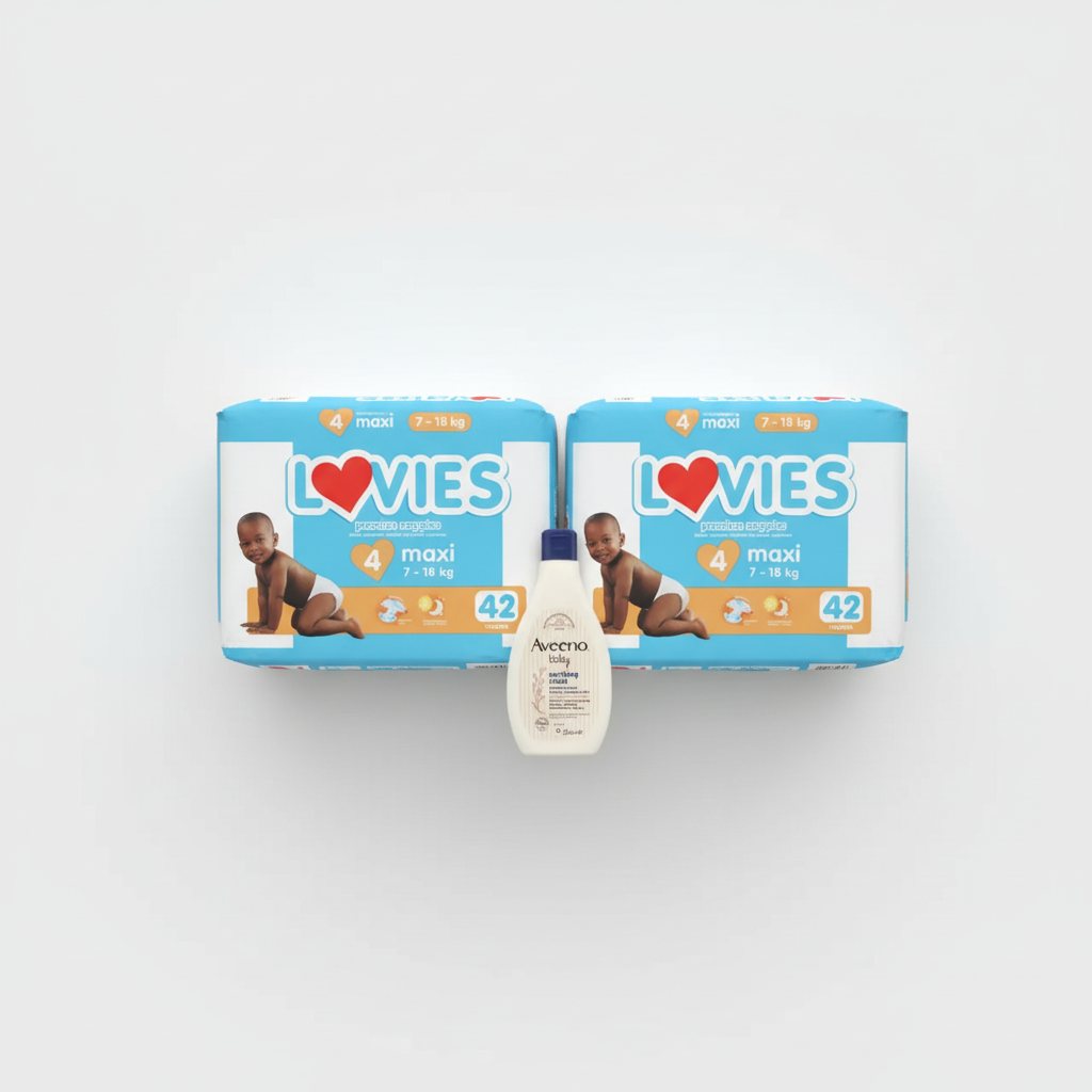 Double Nappies & Aveeno Bundle - Third Angle